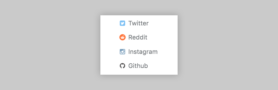 Social link in author profile with color
